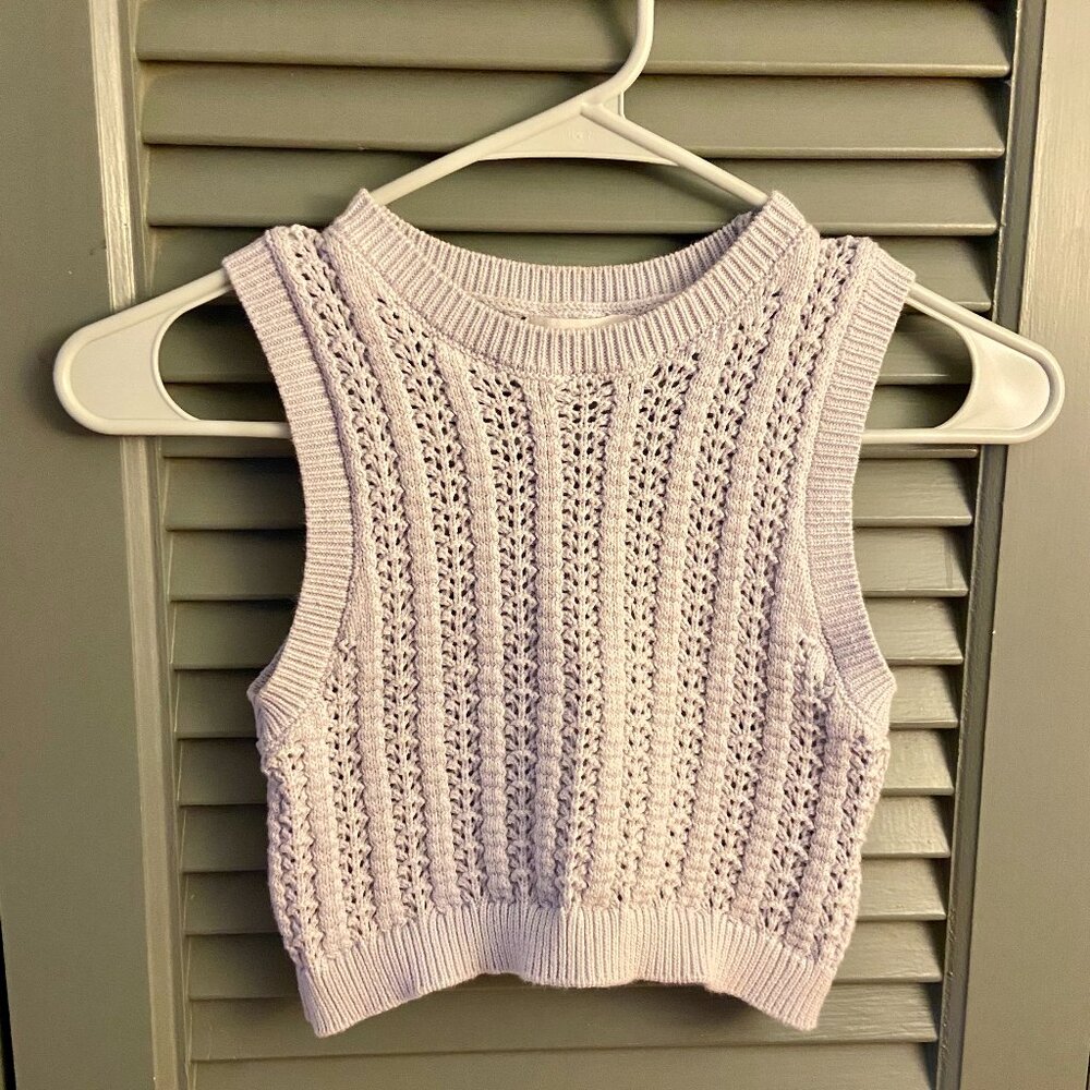 Zara Kids Light Blue Sweater Vest - Size 8-9